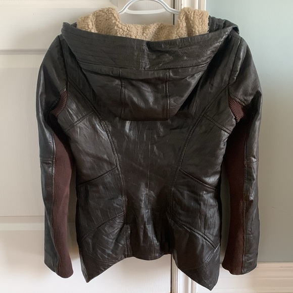 Danier Leather Jacket with Lined Hood - Picture 4 of 4